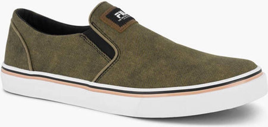 Fila Groene canvas instapper