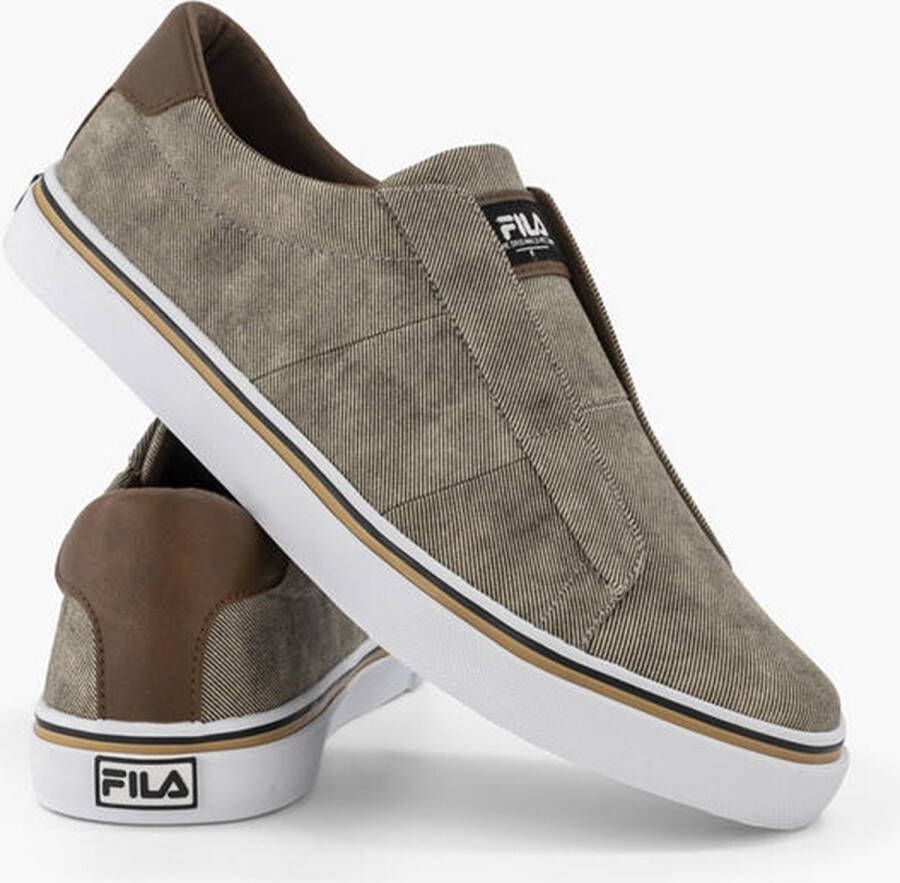 Fila Licht beige canvas instapper