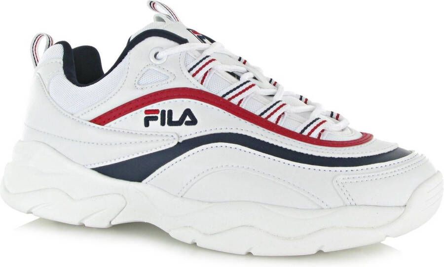 Fila Ray Low Sneakers Dames White Navy Red - Foto 11
