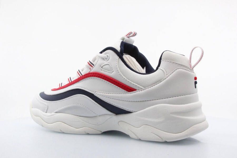 Fila Ray Low Sneakers Dames White Navy Red - Foto 14
