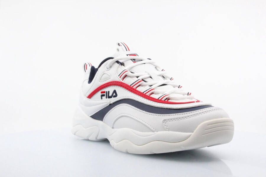 Fila Ray Low Sneakers Dames White Navy Red - Foto 15