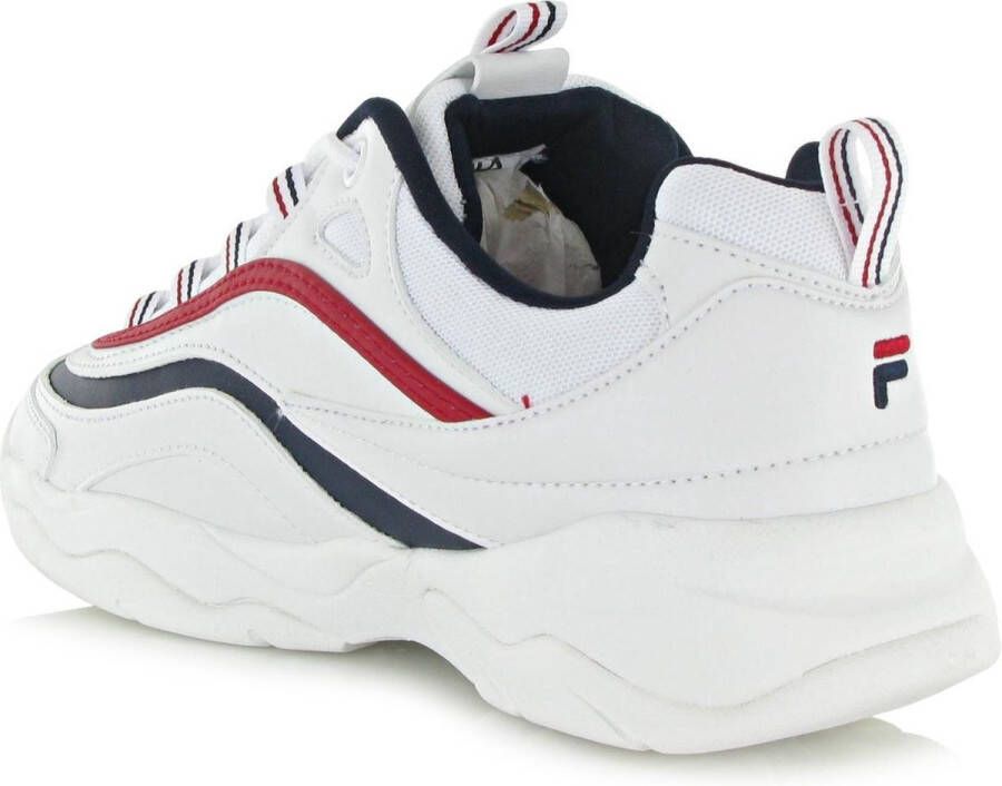 Fila Ray Low Sneakers Dames White Navy Red - Foto 5