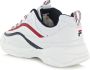 Fila Ray Low Sneakers Dames White Navy Red - Thumbnail 5
