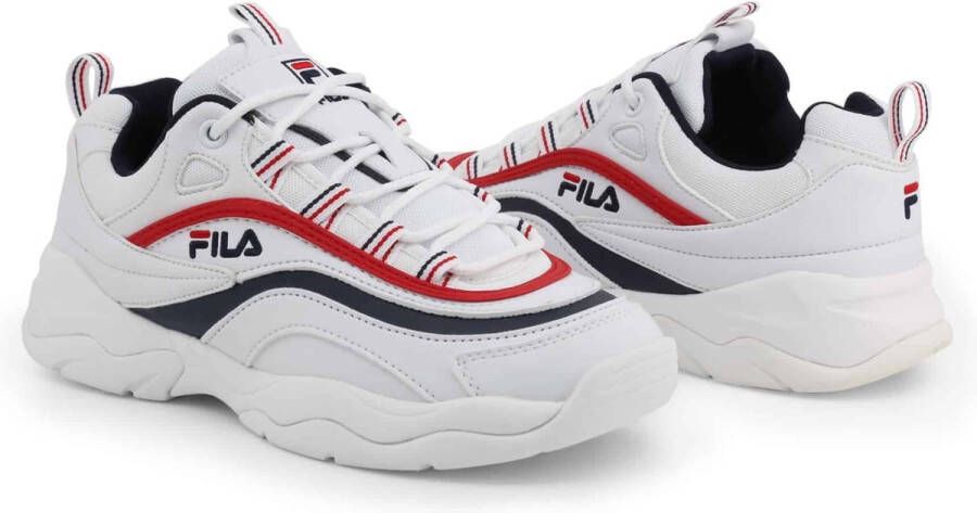 Fila Ray Low Sneakers Dames White Navy Red - Foto 6