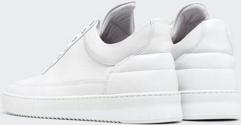 Filling Pieces Low Top Ripple Nappa All White Heren Sneakers