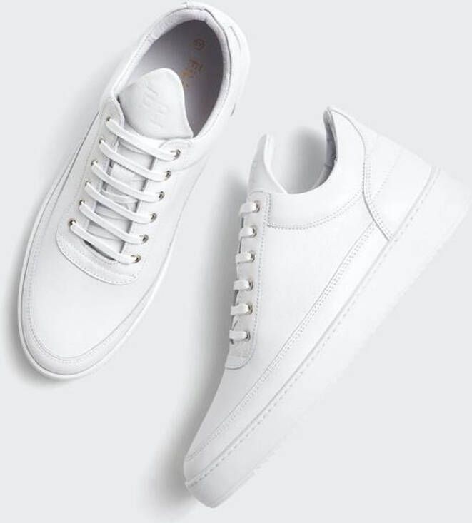 Filling Pieces Low Top Ripple Nappa All White Heren Sneakers