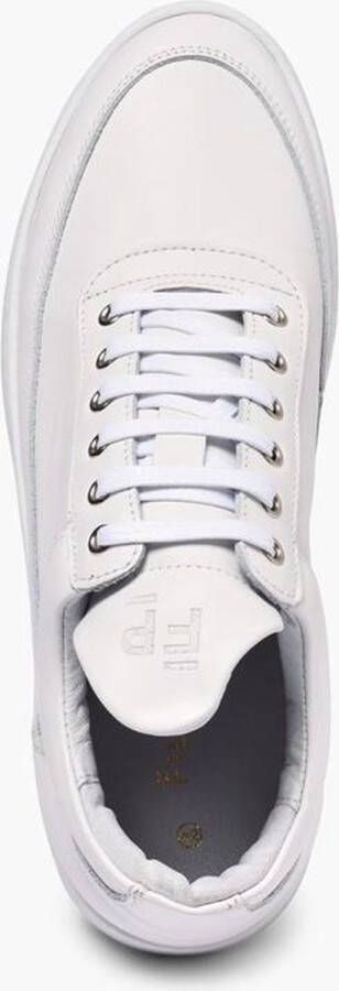 Filling Pieces Low Top Ripple Nappa All White Heren Sneakers