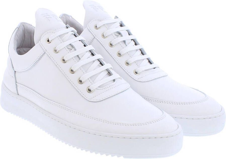 Filling Pieces Low Top Ripple Nappa All White Heren Sneakers