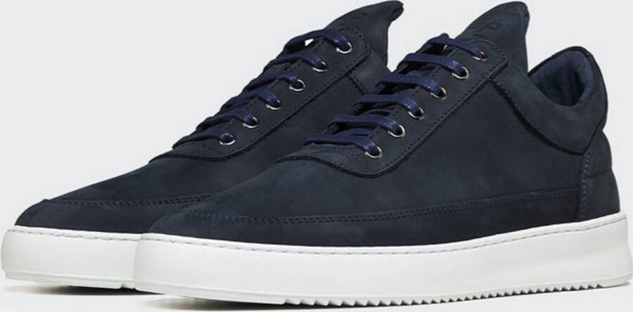 Filling Pieces Low Top Ripple Nubuck Deep Blue Heren Sneaker - Foto 4