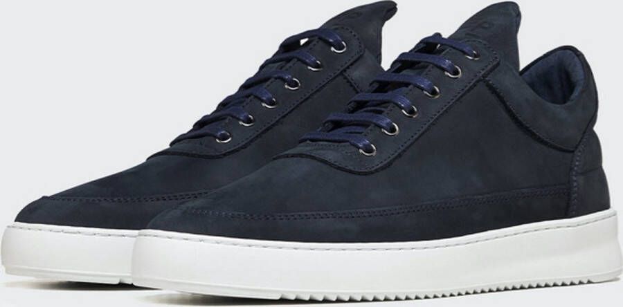 Filling Pieces Low Top Ripple Nubuck Deep Blue Sneaker - Foto 4