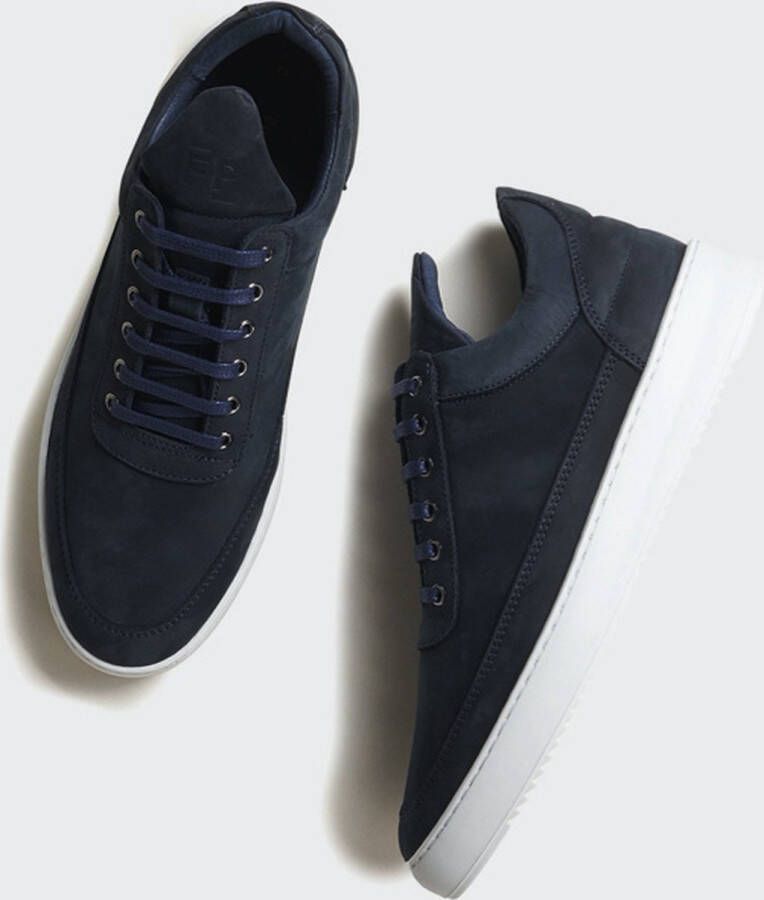 Filling Pieces Low Top Ripple Nubuck Deep Blue Heren Sneaker - Foto 5