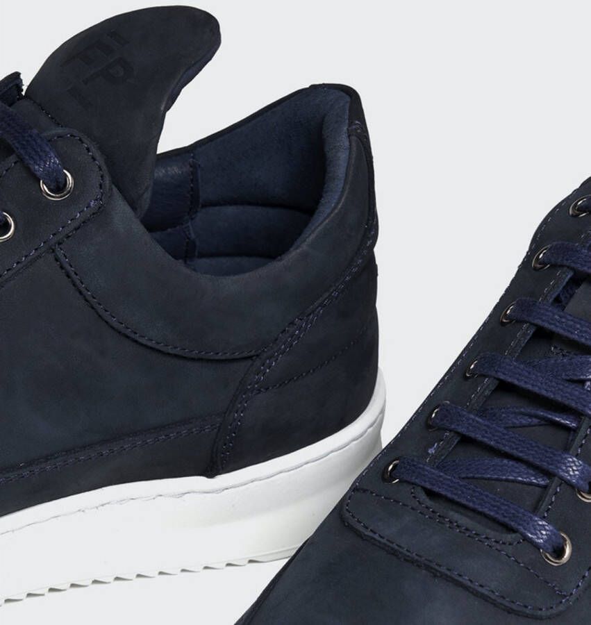 Filling Pieces Low Top Ripple Nubuck Deep Blue Heren Sneaker - Foto 6
