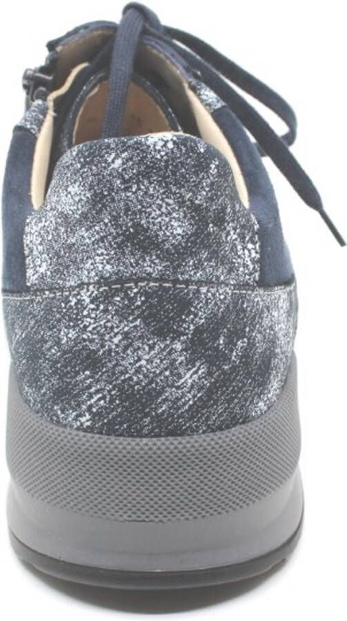 Finn comfort MORI 05067-902410 Blauw combi veterschoenen met stretch - Foto 3