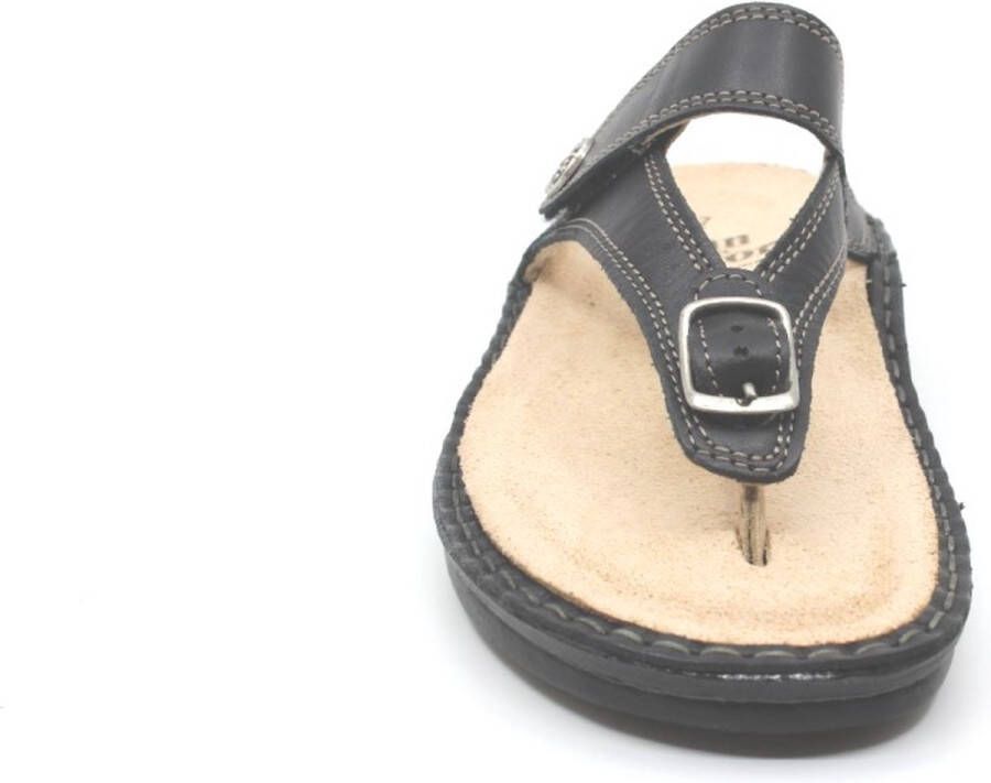 FinnComfort Alexandria S zwarte teenslipper