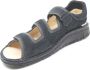 FinnComfort Finn Comfort CASABLANCA 01451-902624 Blauwe heren sandalen met drie klittenbanden - Thumbnail 4
