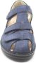 FinnComfort Finn Comfort FUNEN 02666-761319 Blauwe dames sandalen met dichte neus - Thumbnail 4