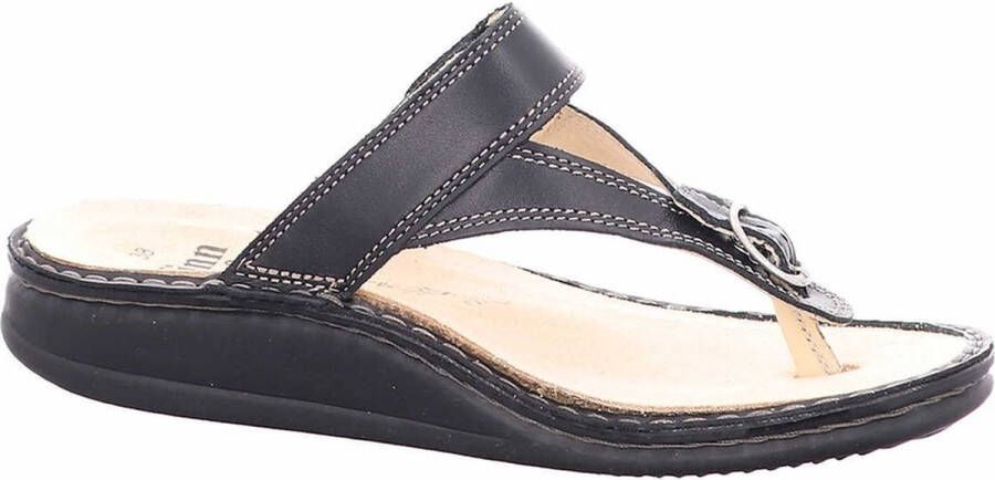 FinnComfort Alexandria S zwarte teenslipper - Foto 7