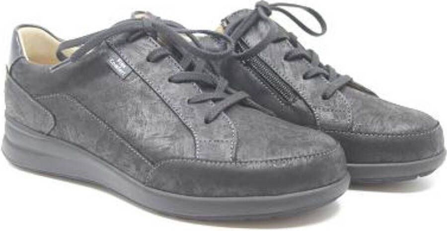 FinnComfort Finn Comfort PRATO 02286-902491 Zwarte dames veterschoen met dempende loopzolen