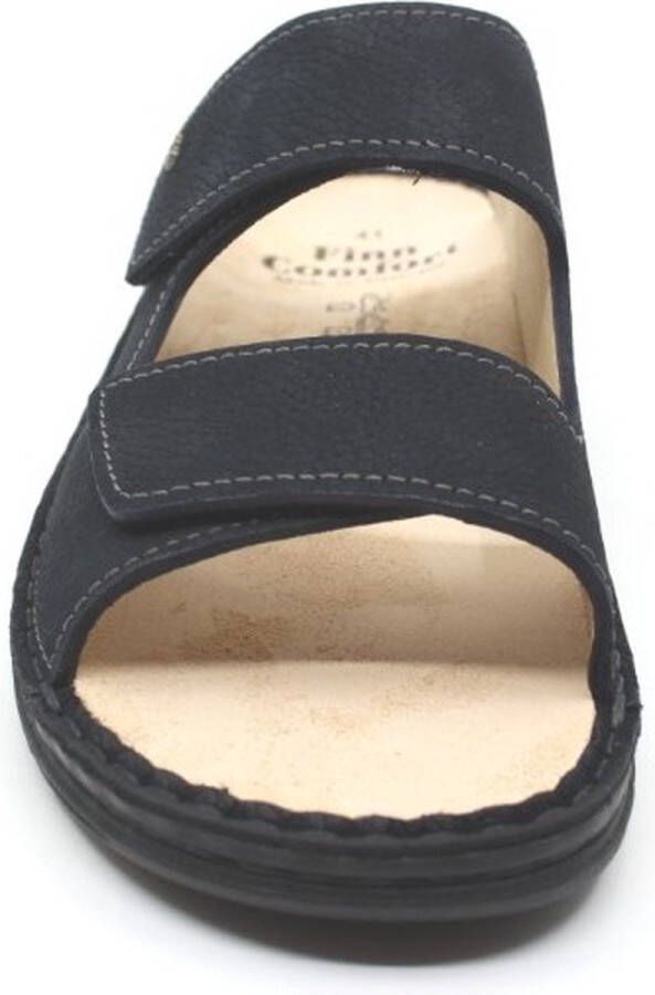 FinnComfort Finn Comfort RAB 01544-049413 Blauwe heren slippers met klittenband sluiting en uitneembaar voetbed - Foto 5