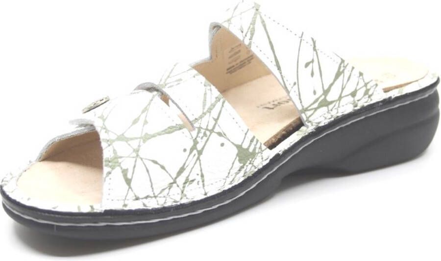 Finn comfort VENTURA-S 82568-774412 Off White combi slippers wijdte H