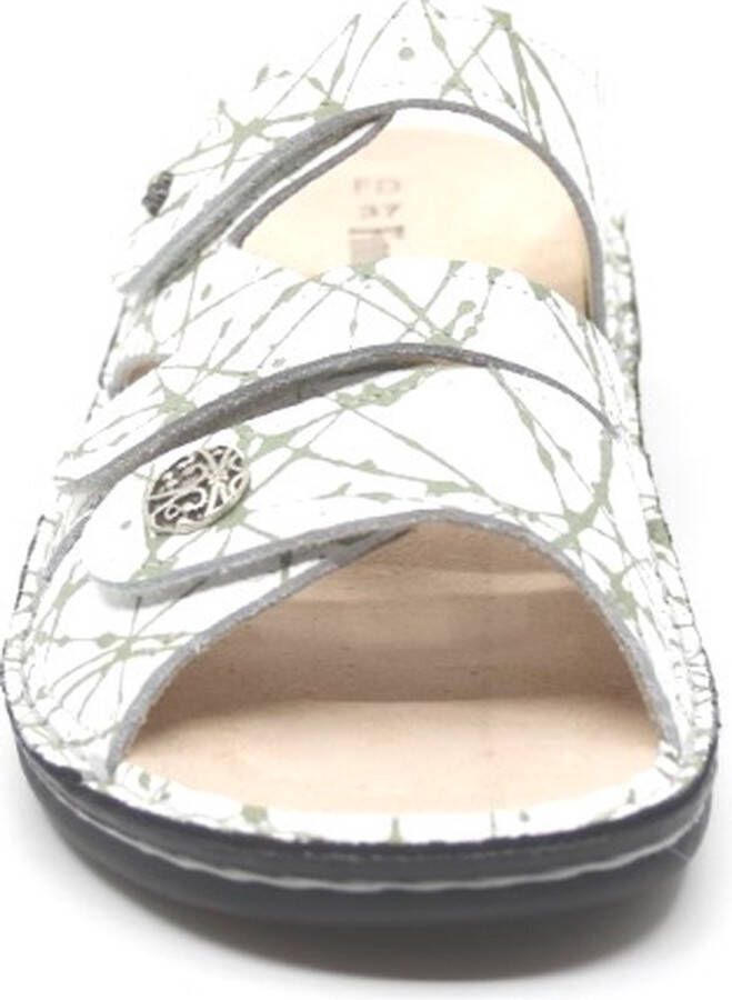 Finn comfort VENTURA-S 82568-774412 Off White combi slippers wijdte H