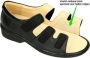 Fischer -Dames zwart sandalen - Thumbnail 3