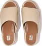 FitFlop Eloise Cork-Wrap Leather Wedge Slides BEIGE - Thumbnail 3