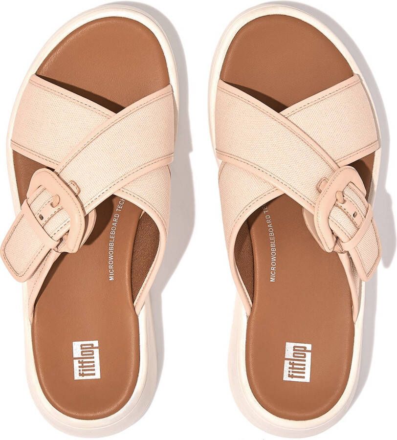 FitFlop F-mode Canvas Sandalen Roze Vrouw