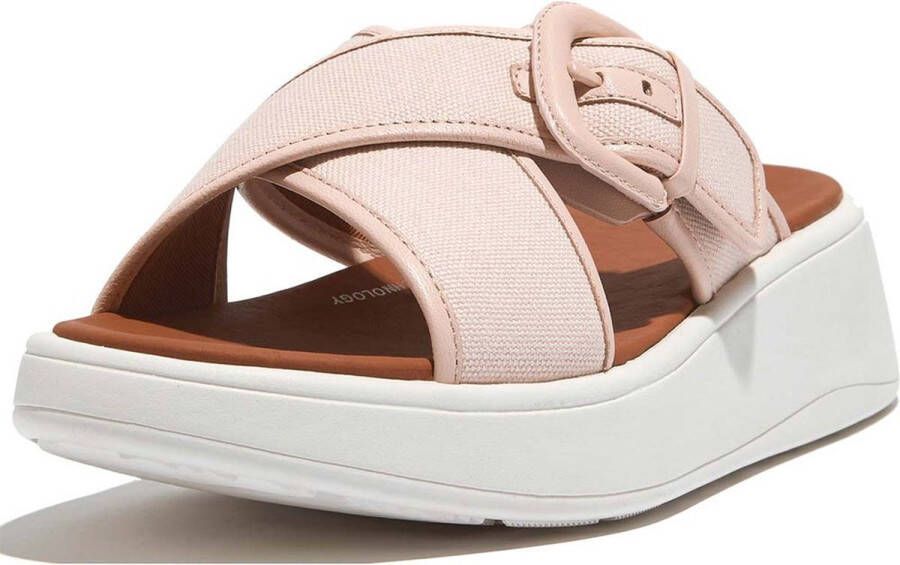 FitFlop F-mode Canvas Sandalen Roze Vrouw