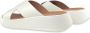 FitFlop F-Mode Leather Flatform Cross Slides BEIGE - Thumbnail 10