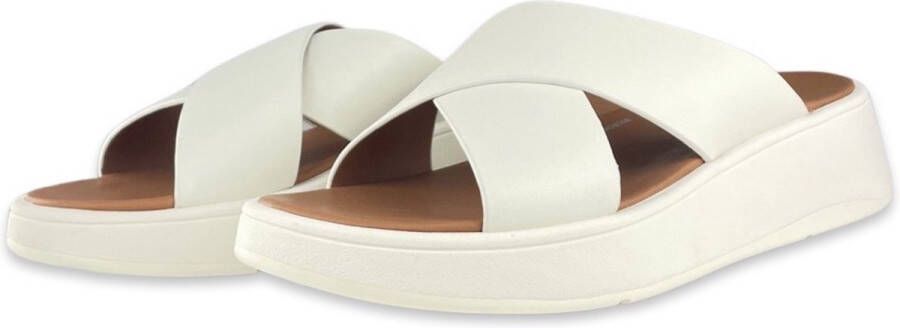 FitFlop F-mode Cross Sandalen Beige Vrouw