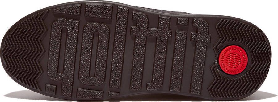 FitFlop F-Mode Leather Flatform Chelsea Boots ROOD - Foto 4