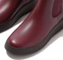 FitFlop F-Mode Leather Flatform Chelsea Boots ROOD - Thumbnail 7