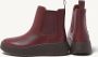 FitFlop F-Mode Leather Flatform Chelsea Boots ROOD - Thumbnail 9