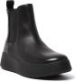 FitFlop F-Mode Leather Flatform Chelsea Boots ZWART - Thumbnail 5
