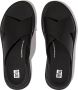FitFlop Slippers F-MODE LEATHER FLATFORM CROSS SLIDES All Black - Thumbnail 11