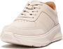 FitFlop F-Mode Leather Suede Flatform Sneakers BEIGE - Thumbnail 2