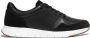 FitFlop F-Mode Leather Suede Flatform Sneakers ZWART - Thumbnail 6