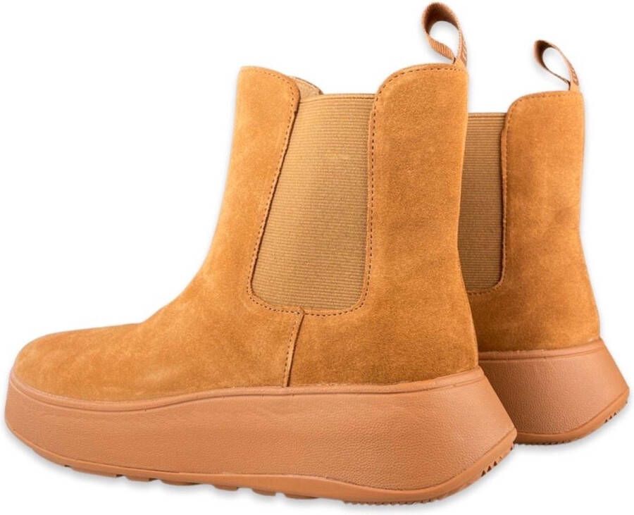 FitFlop F-Mode Suede Flatform Chelsea Boots BRUIN