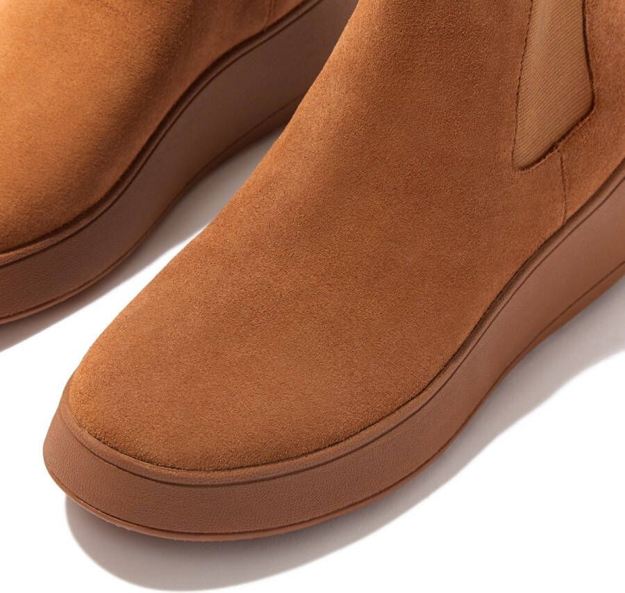 FitFlop F-Mode Suede Flatform Chelsea Boots BRUIN