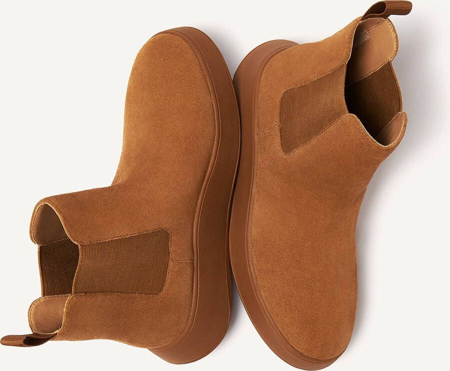 FitFlop F-Mode Suede Flatform Chelsea Boots BRUIN