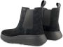 FitFlop F-Mode Suede Flatform Chelsea Boots ZWART - Thumbnail 7