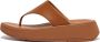 FitFlop F-Mode Leather Flatform Toe-Post Sandals BRUIN - Thumbnail 2