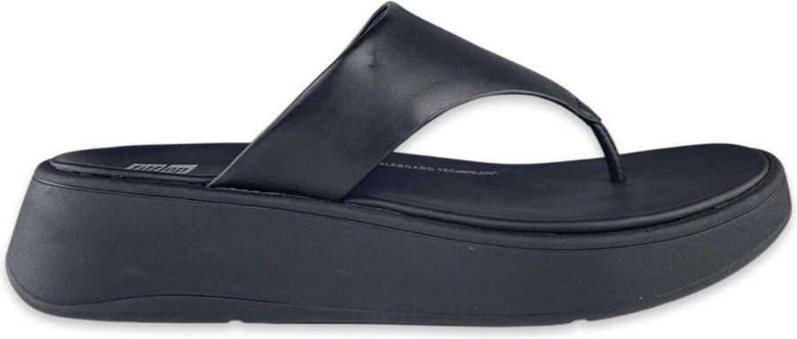 FitFlop F-mode Toe-post Sandalen Zwart Vrouw