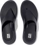 FitFlop F-Mode Leather Flatform Toe-Post Sandals BLAUW - Thumbnail 2