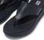FitFlop F-Mode Leather Flatform Toe-Post Sandals BLAUW - Thumbnail 3