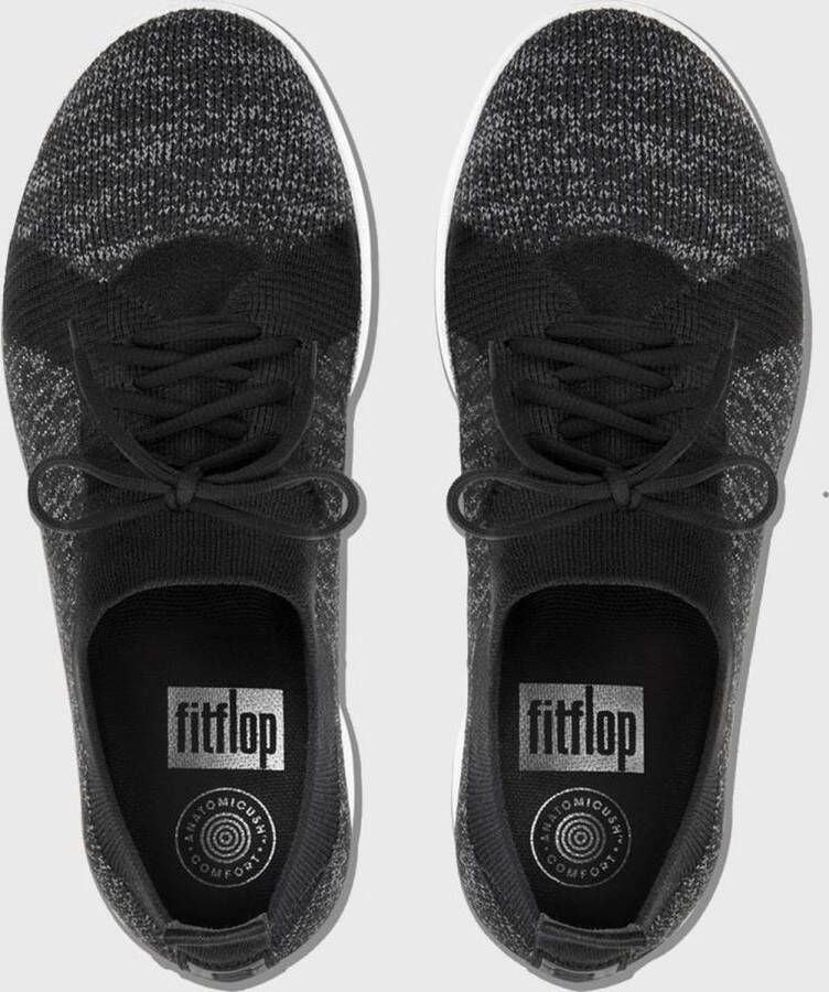 FitFlop F-Sporty Uberknit Sneakers Poly nylon ZWART