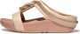 FitFlop Slipper Fino Crystal Cord Stone Beige Leer - Thumbnail 4