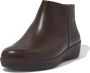 FitFlop ™ Sumi Ankle Boot Leather Chocolate Brown - Thumbnail 5