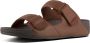FitFlop Gogh Moc Slide In Leather Men BRUIN - Thumbnail 3